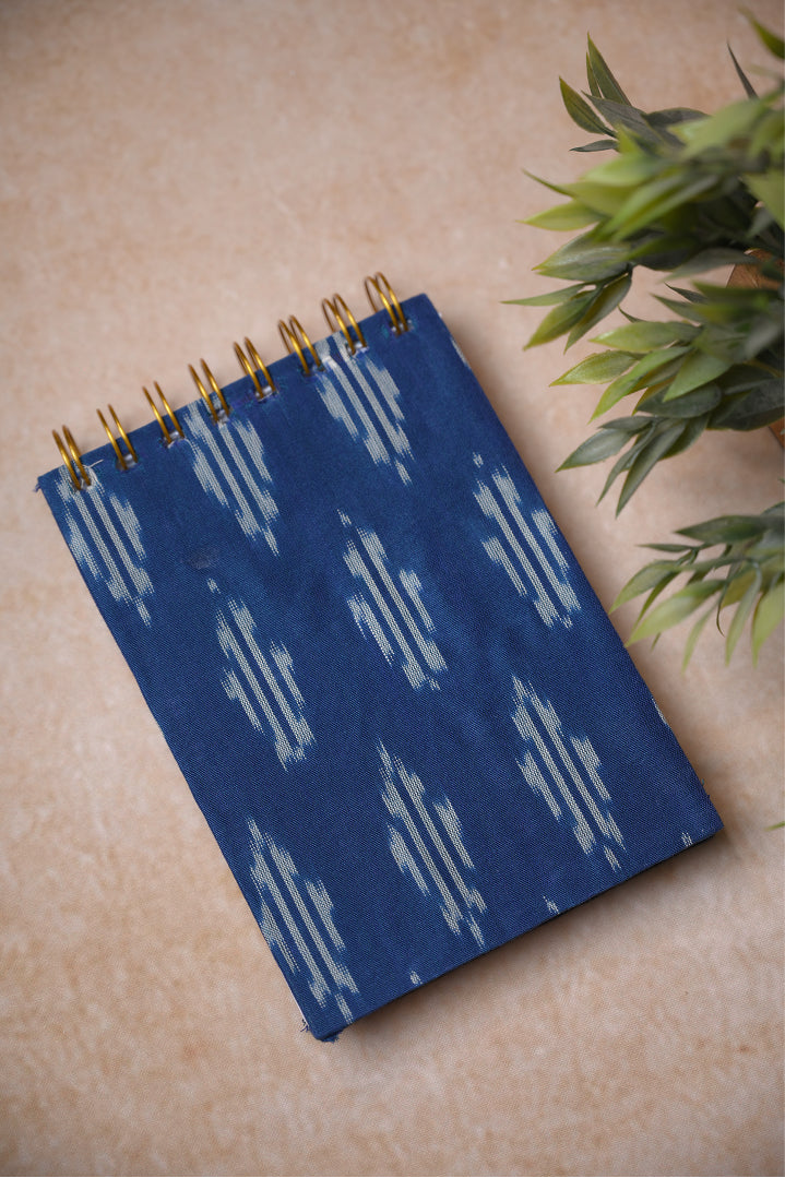 Indigo Ikat A6 Spiral Notepad