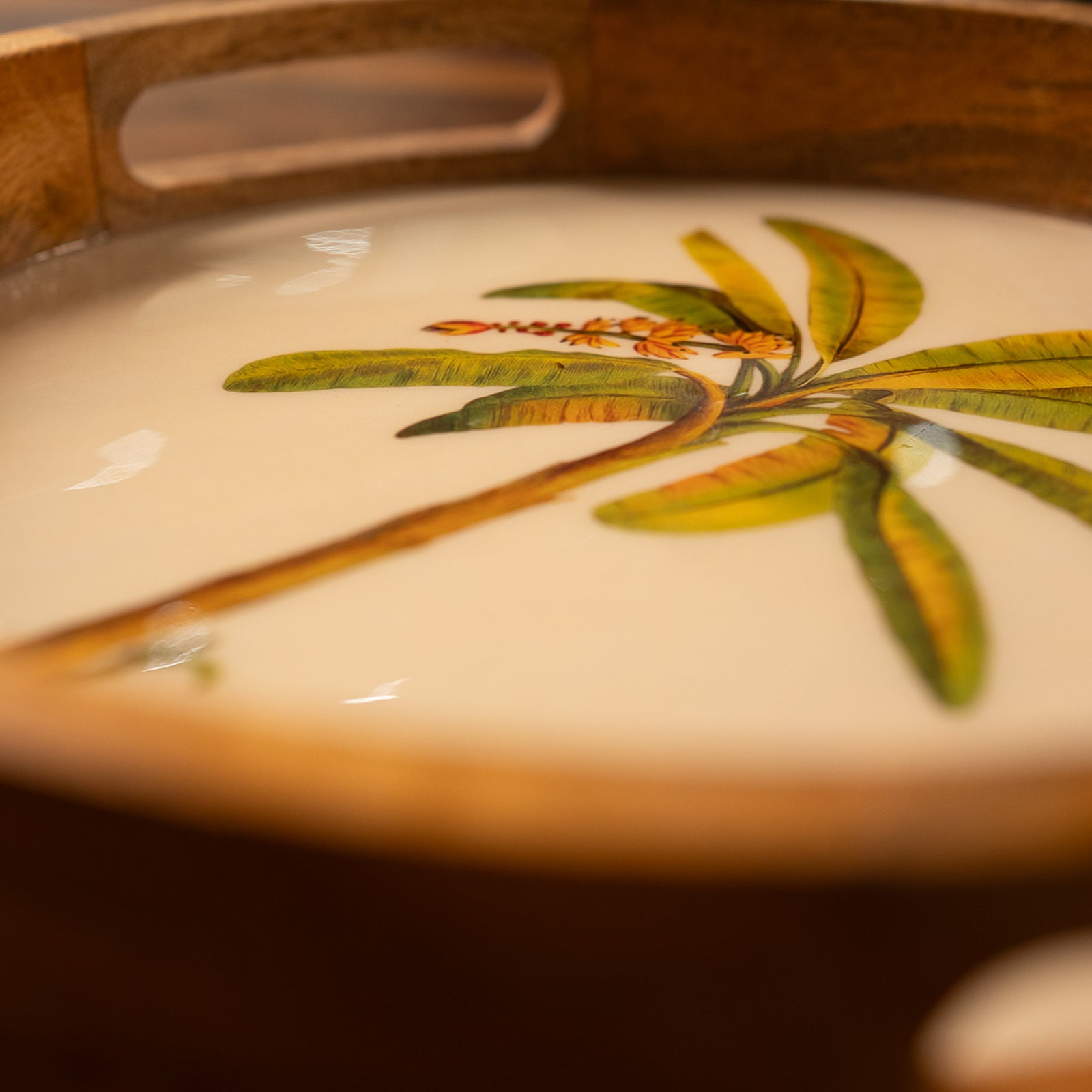 Nilah Collective Wooden coconut tray