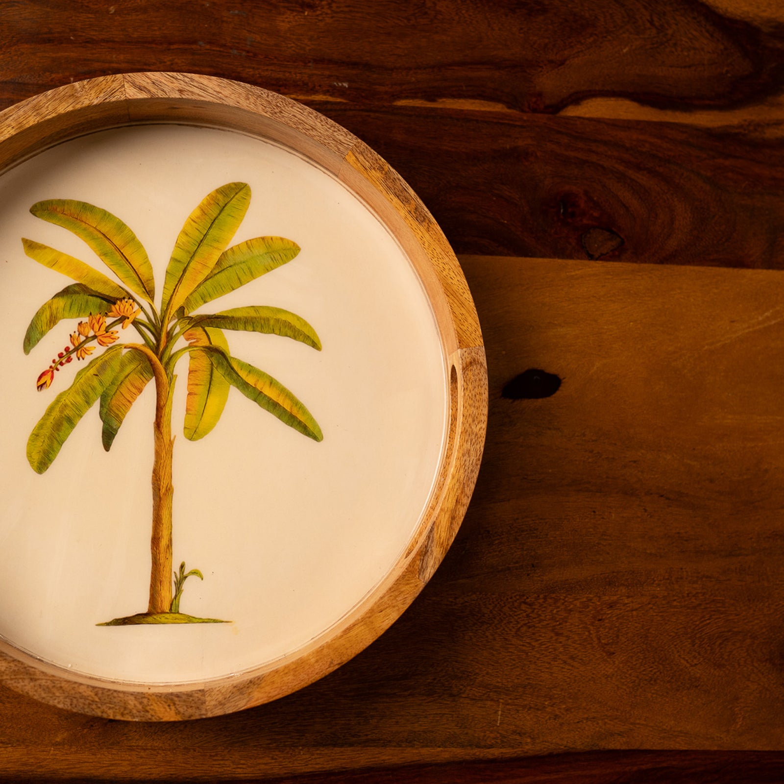 Nilah Collective Wooden coconut tray