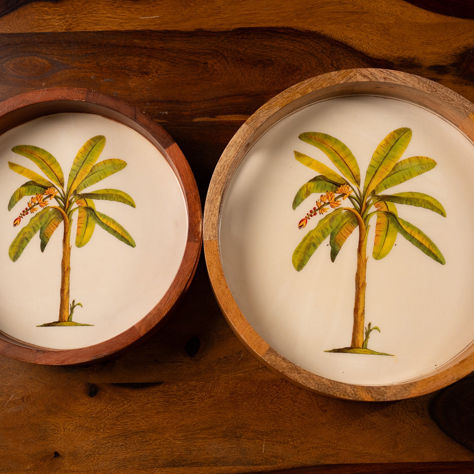 Nilah Collective Wooden coconut tray