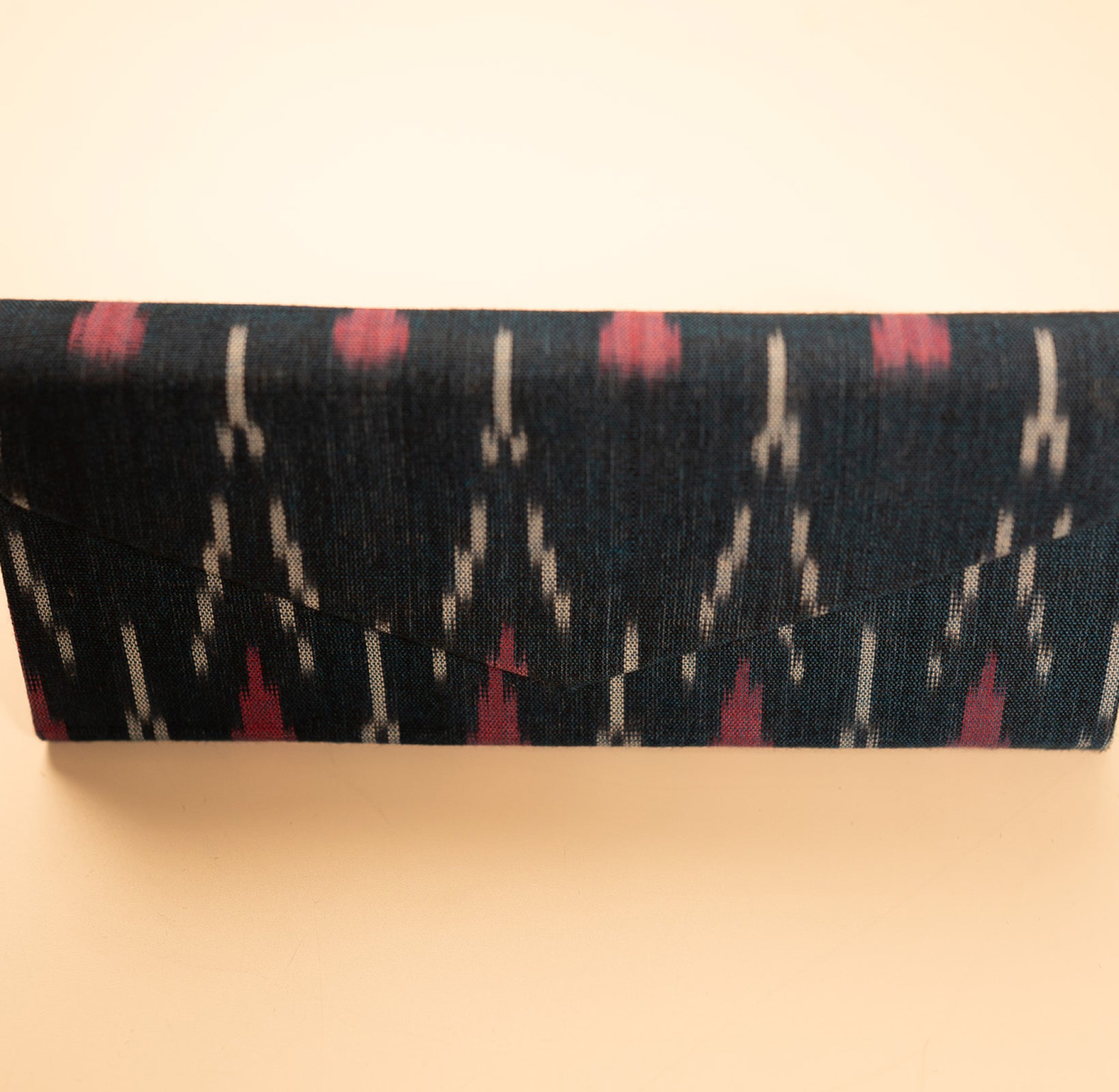 Ikat Foldable Sunglasses Case with magnetic closure(NAVY BLUE)