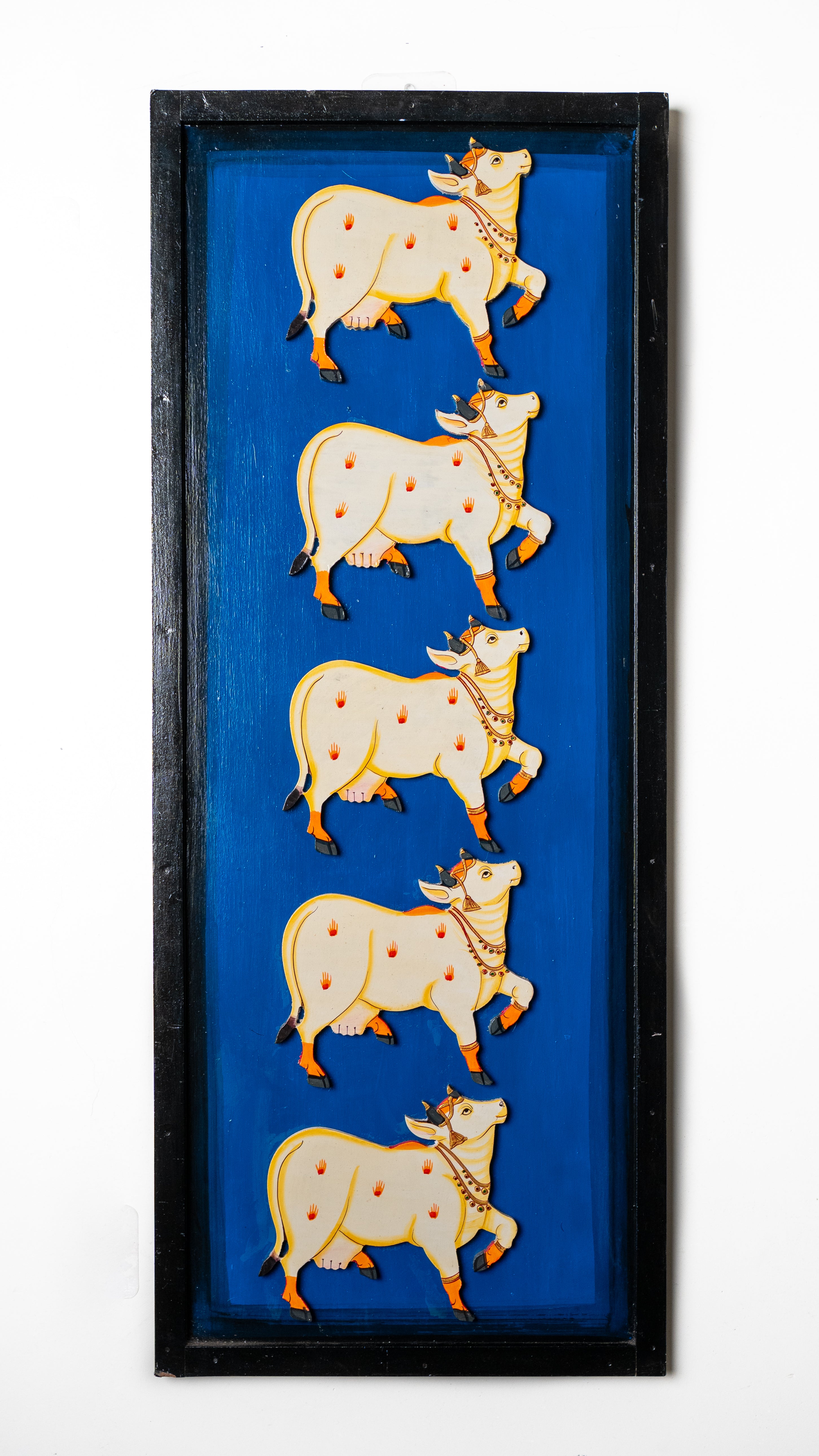 Divine Harmony – Krishna & Sacred Cow Procession (Set of 3)