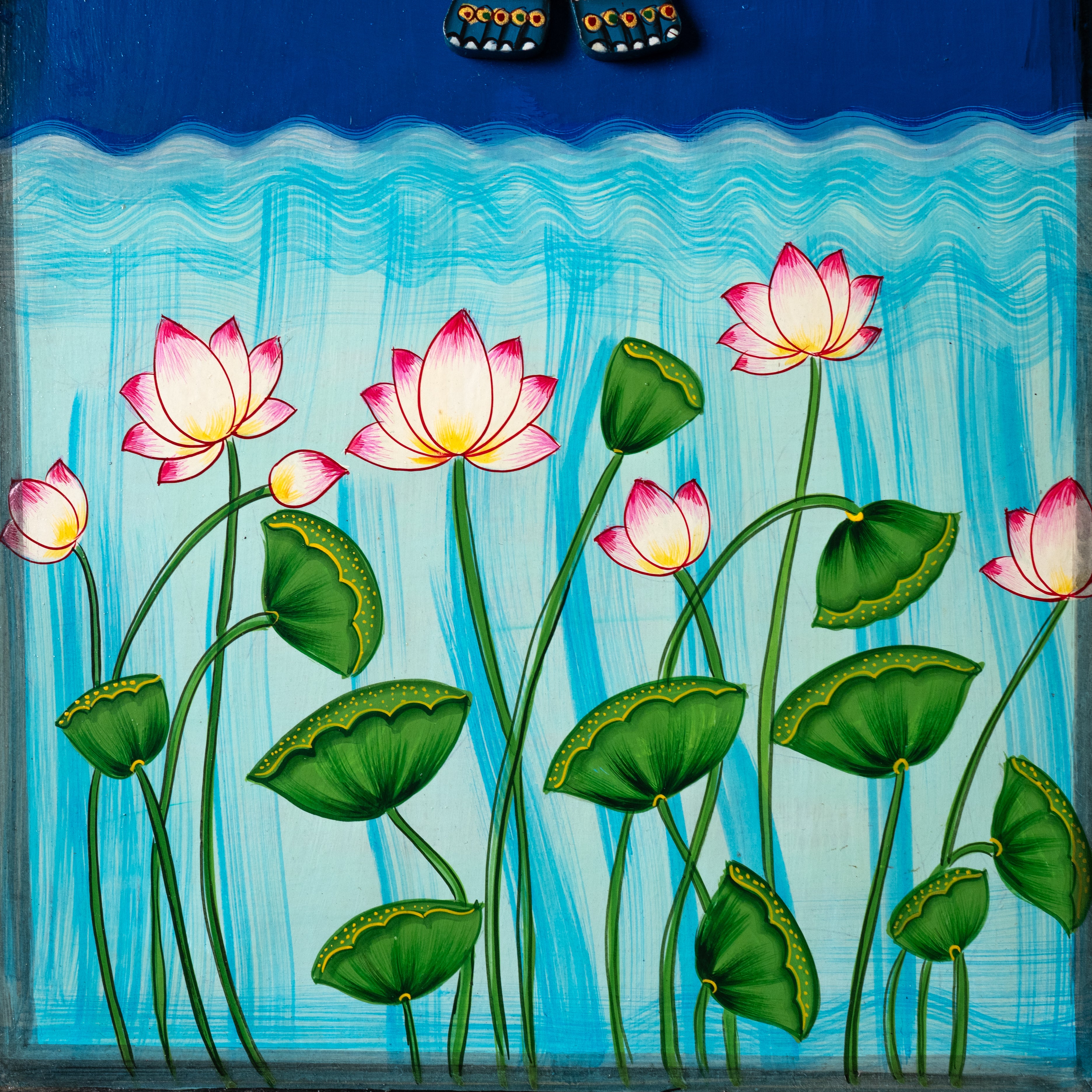 Divine Harmony – Krishna & Sacred Cow Procession (Set of 3)