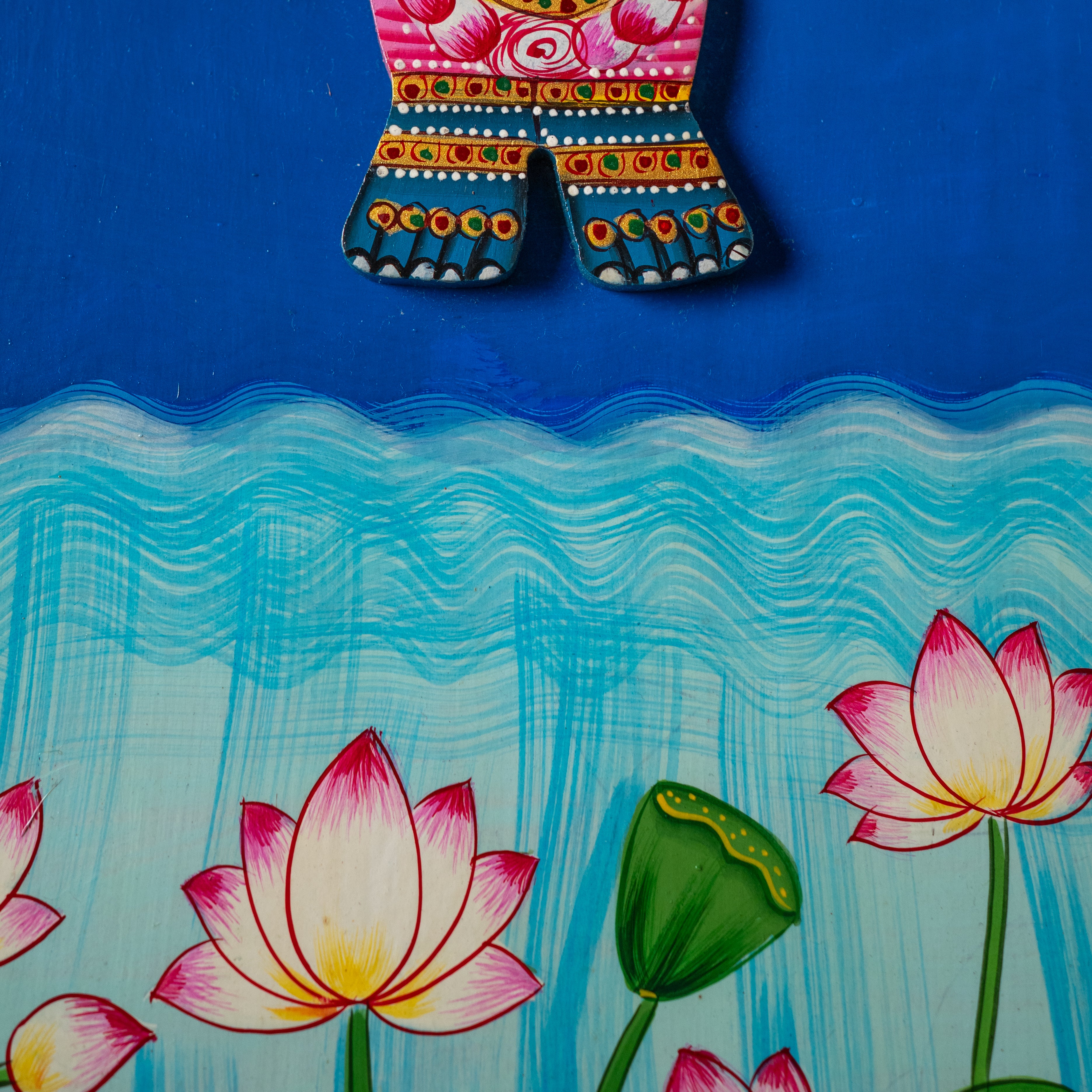 Divine Harmony – Krishna & Sacred Cow Procession (Set of 3)