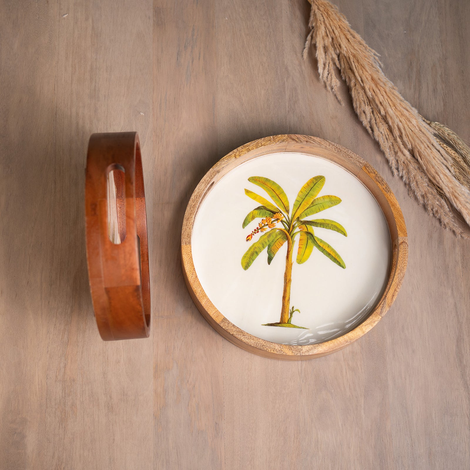 Nilah Collective Wooden coconut tray