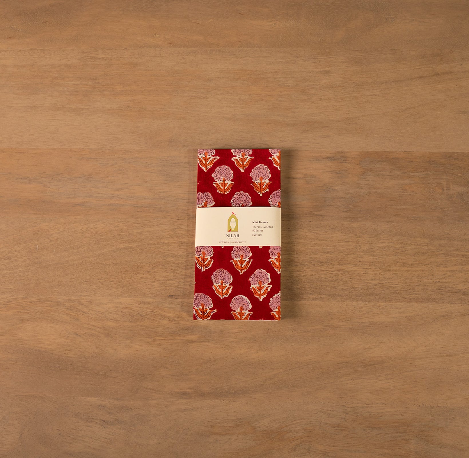 Sindoori Handblock Mini Planner