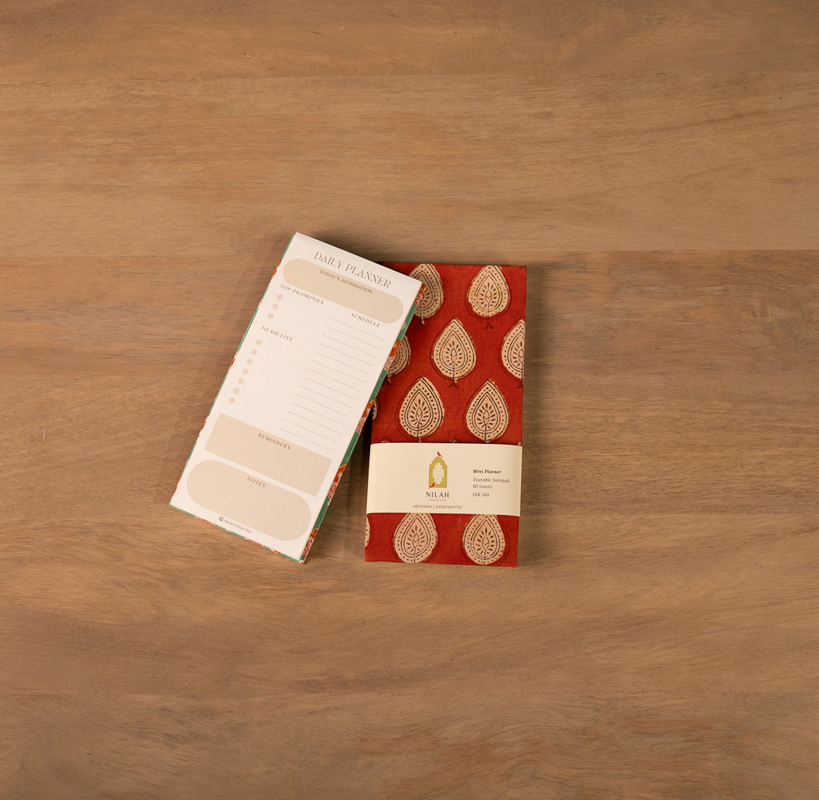 Kumkumadi Handblock Mini Planner