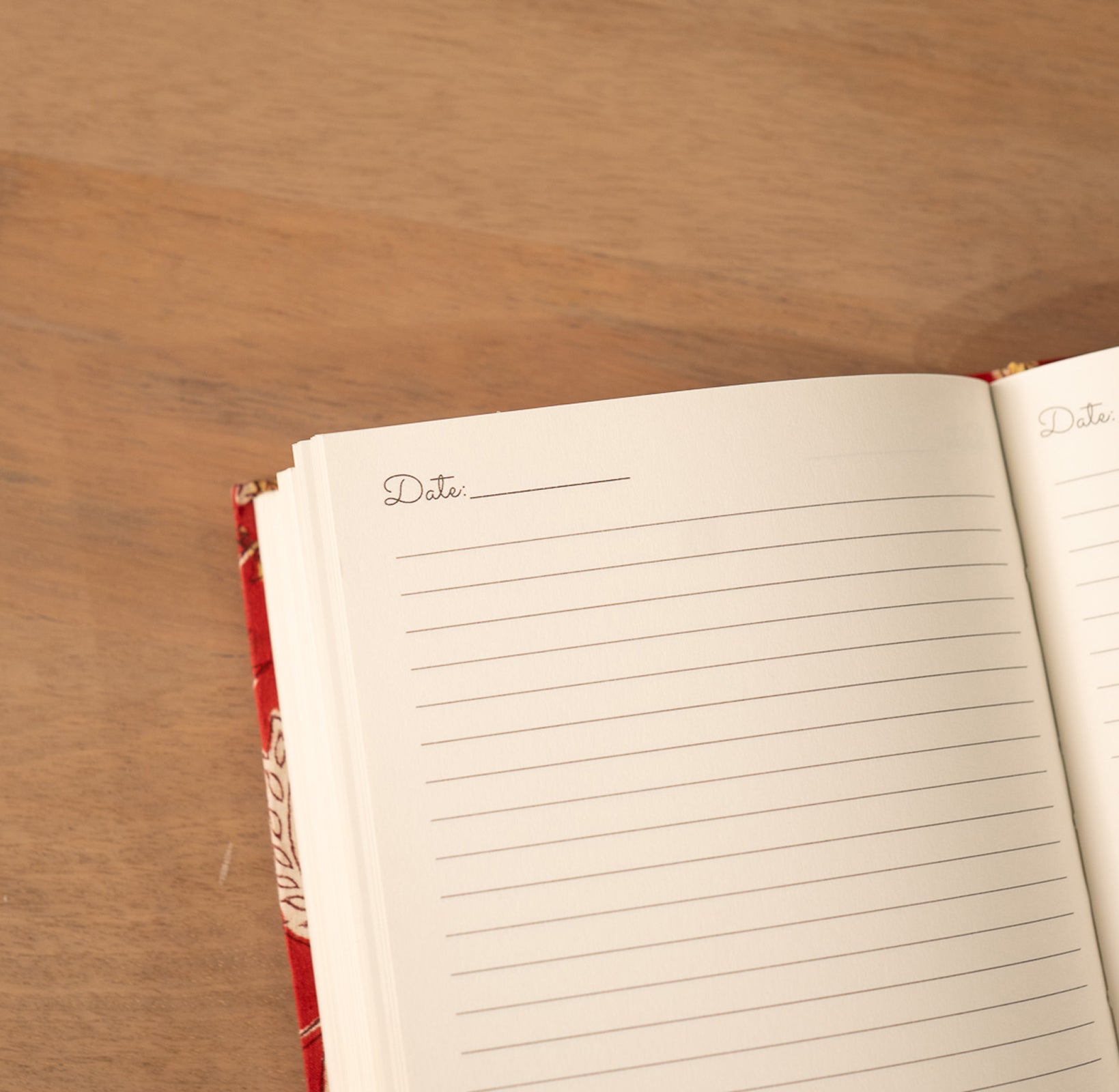 Parijat Floral Handblock Ruled Journal