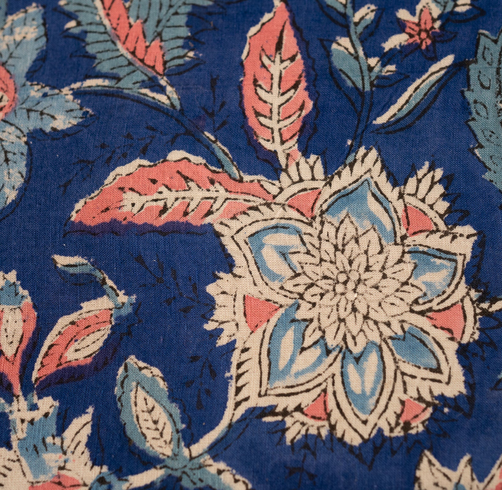 Indivar Floral Handblock Ruled Journal