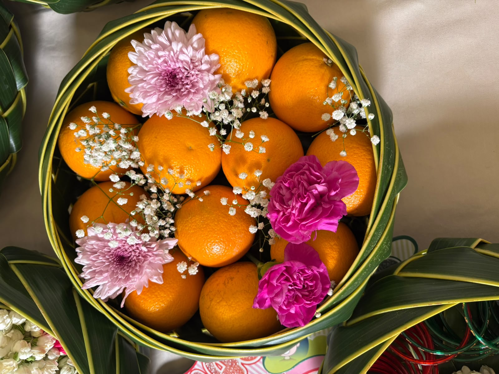 Coconut Leaf Trousseau Baskets — Handwoven & Fresh
