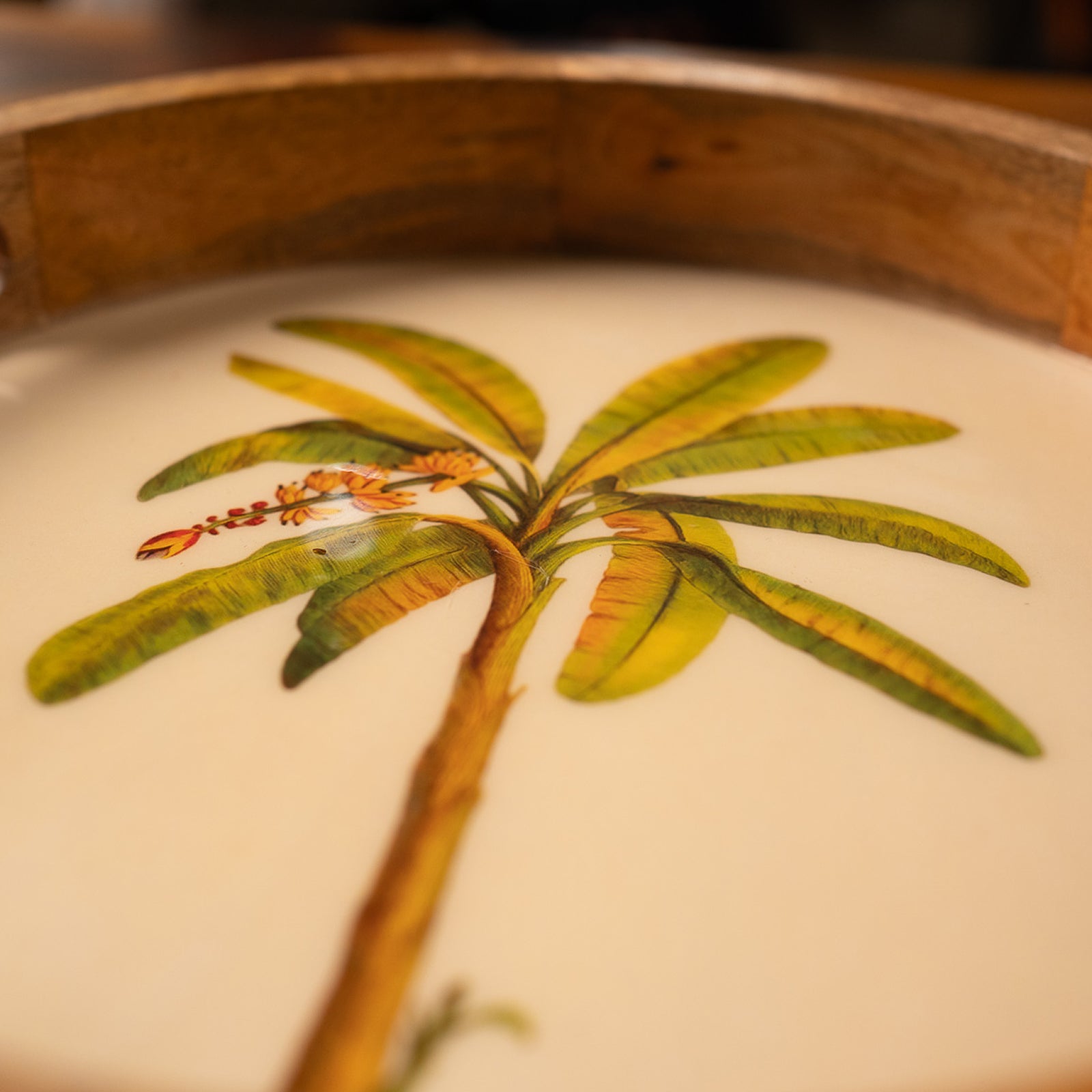 Nilah Collective Wooden coconut  tray