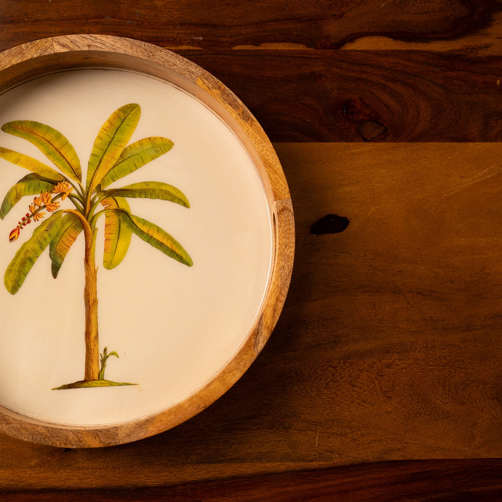 Nilah Collective Wooden coconut  tray