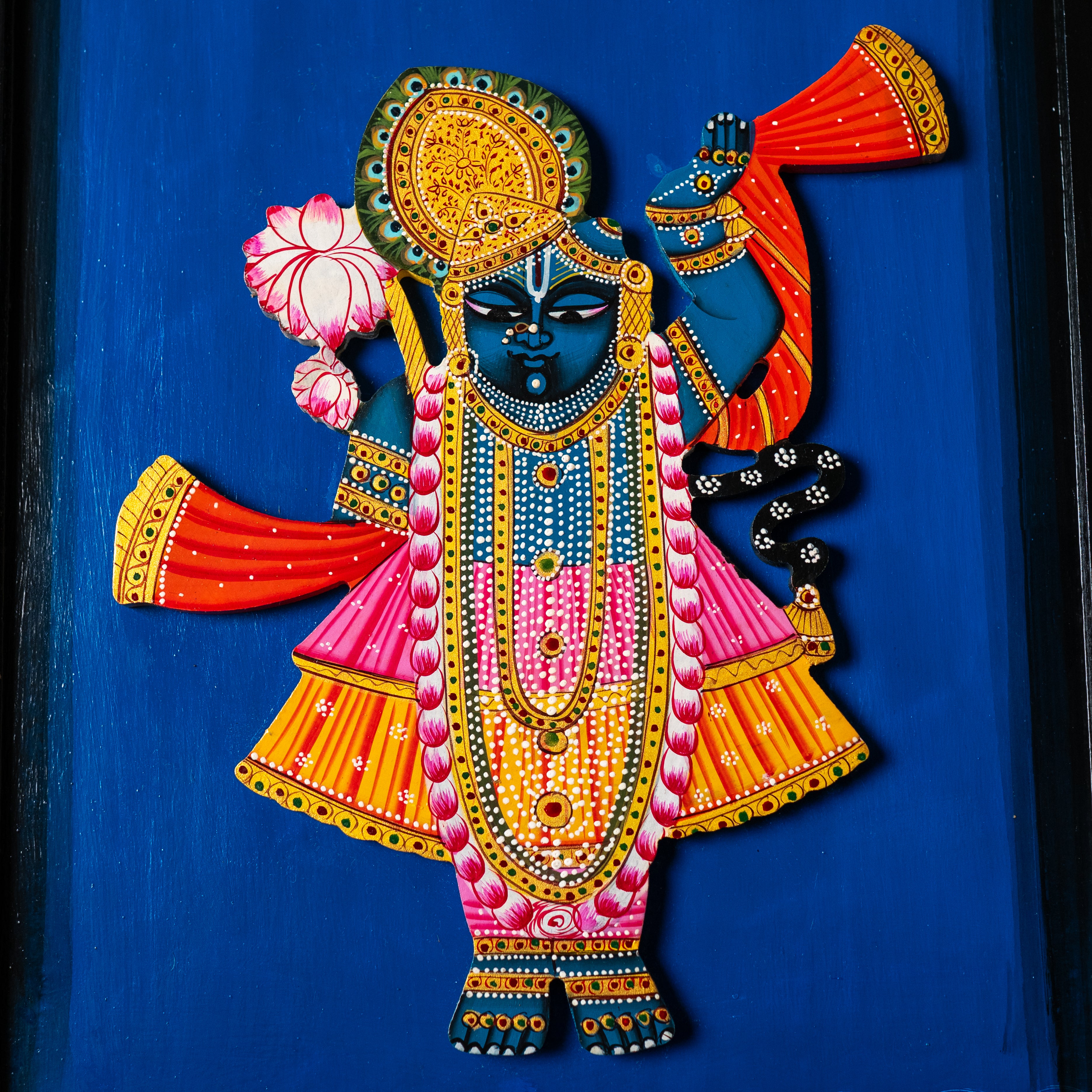 Divine Harmony – Krishna & Sacred Cow Procession (Set of 3)