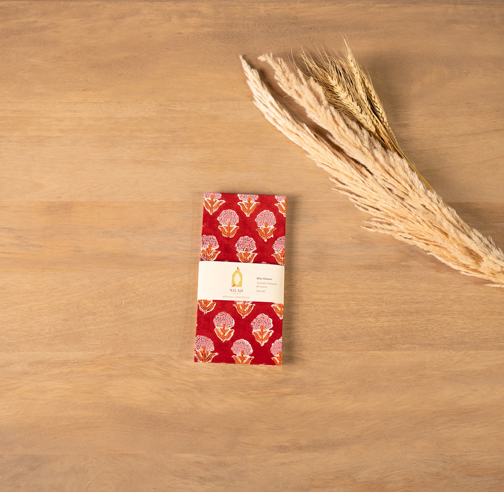Sindoori Handblock Mini Planner