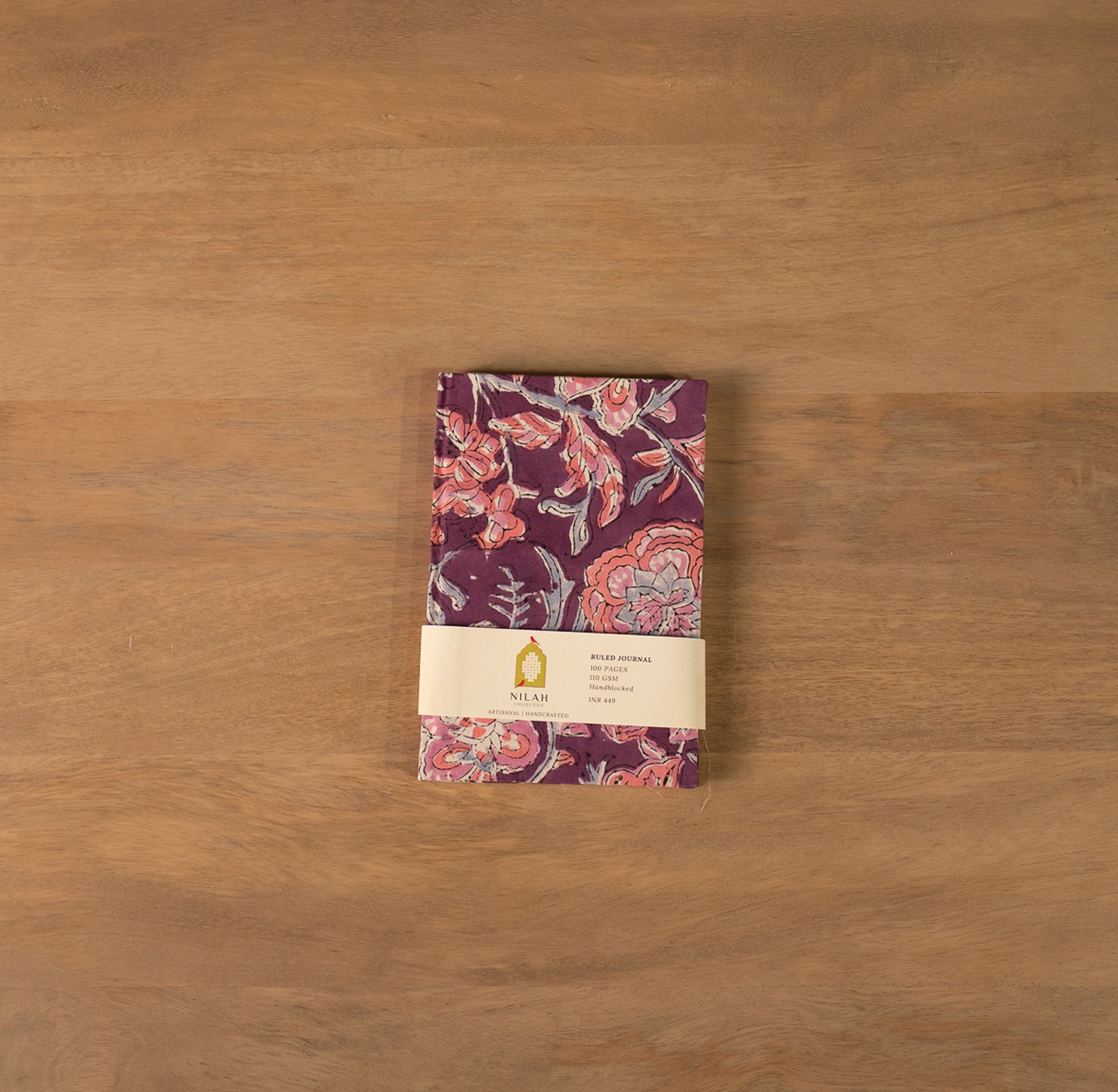 Lavanya Floral Handblock Ruled Journal