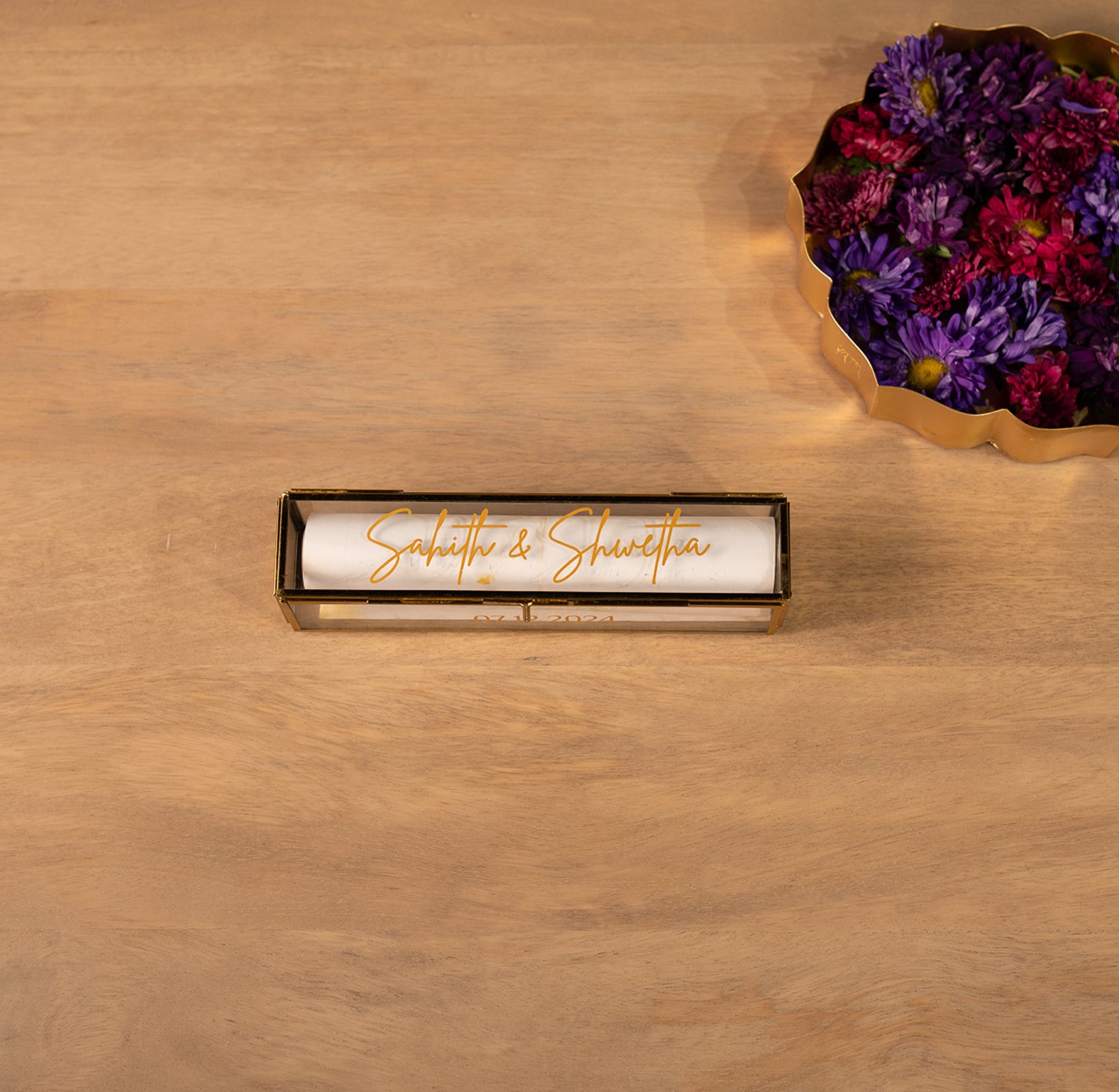 Customisable Invitation Scroll Box