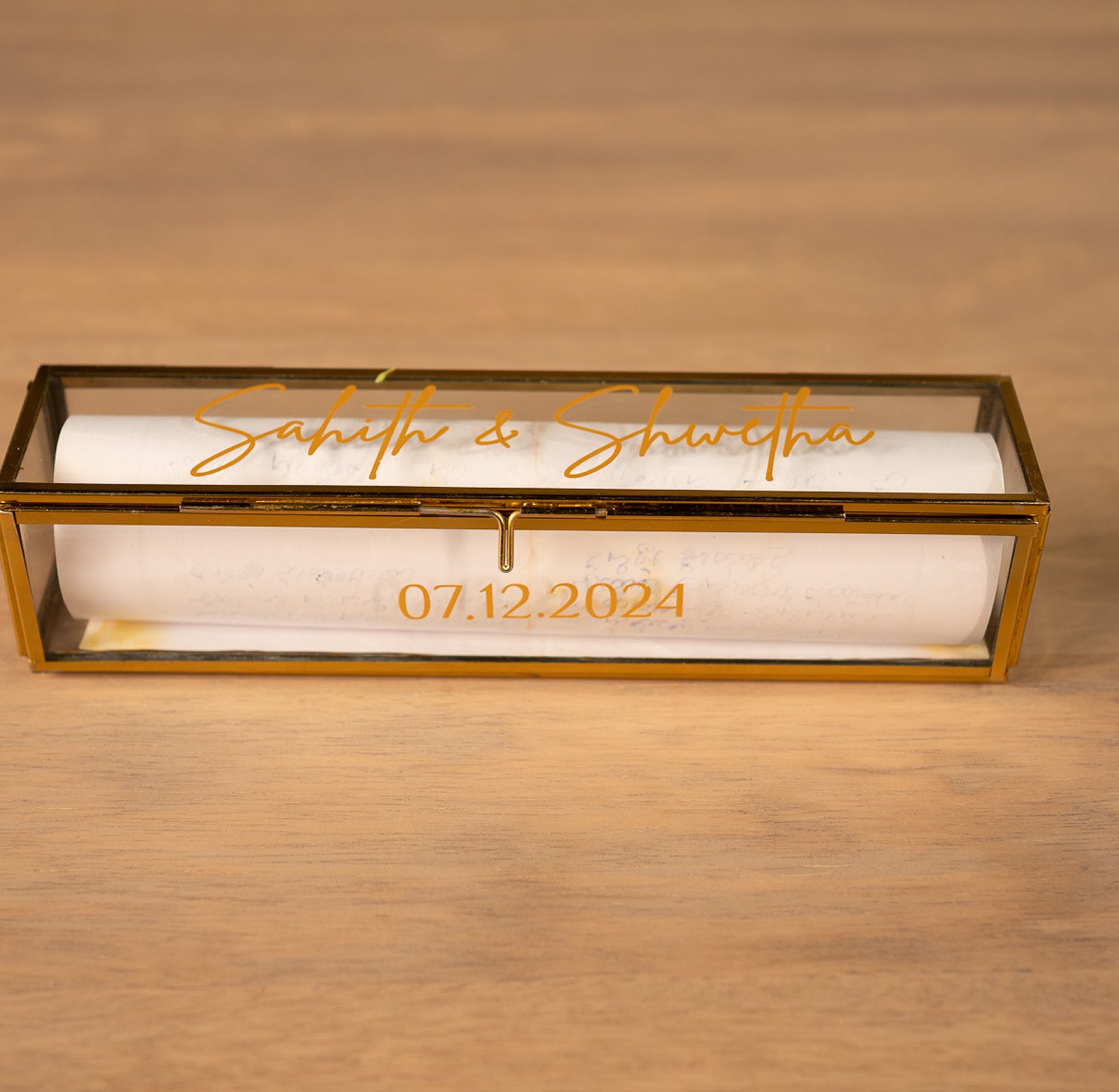 Customisable Invitation Scroll Box